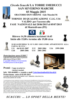 Torneo di qualificazione CIG U16