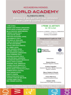 Invito inaugurazione World Academy
