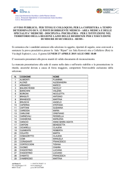 leggi tutto - Asl Roma G