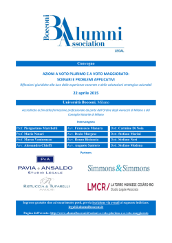 22 aprile 2015 - Bocconi Alumni Association