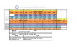 Calendario lezioni dal 24/03/2015 - Università degli Studi di Napoli