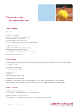 Merano dintorni tennis