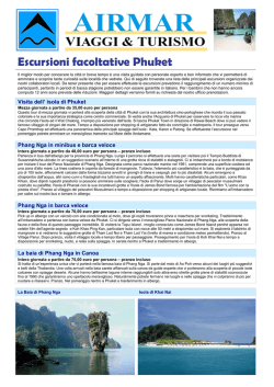 PHUKET ESCURSIONI