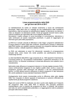 Linee programmatiche