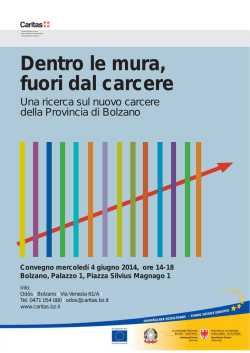 "Dentro le mura, fuori dal carcere. Ricerca sul nuovo