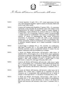 Decreto Ministeriale 832 del 10 novembre 2014 - Definizone