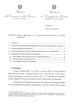 Circolare del 31 marzo 2014 - Dipartimento Funzione Pubblica