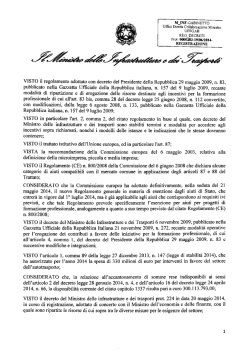 19 giugno 2014 - Ministero delle infrastrutture e dei trasporti