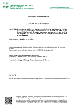 Esito - AUSL Citt&agrave; di Bologna