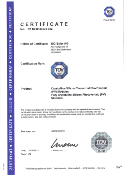 Certificazione IEC 61215