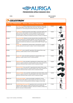 PROMOZIONI APRILE-MAGGIO 2014