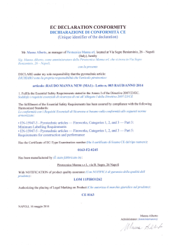 EC DECLARATION CONFORMITY - - -