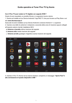 Guida operativa al Tuner Pico TV by Ikonia