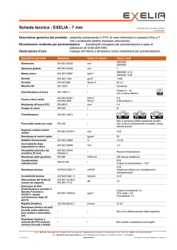 Scheda tecnica - EXELIA