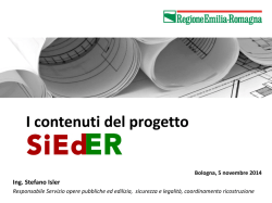 I contenuti del progetto S.I.Ed.ER