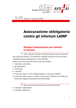 6.05 Assicurazione obbligatoria contro gli infortuni AINF