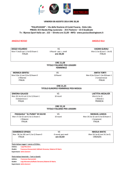 Programma - boxechampionclub.it