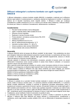 Diffusori rettangolari a schermo bombato con ugelli