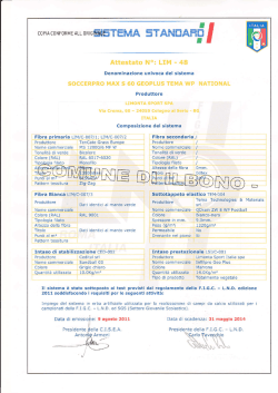 Attestato Manto - Comune di Ilbono