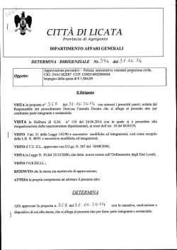 CITTA DI LICATA - Comune di Licata