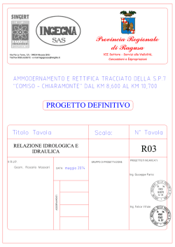 R03 Relazione idrologica e idraulica