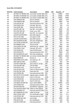 Stock Offer 1375-06/HSF WGL/PSL Article Number