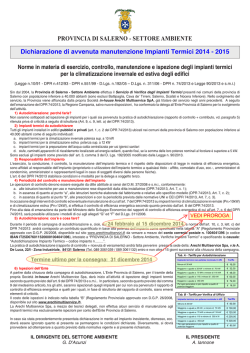 Manifesto - Arechi Multiservice SpA