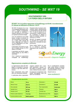 SOUTHWIND - SE WXT 19 - Rigenerazione Turbine eoliche