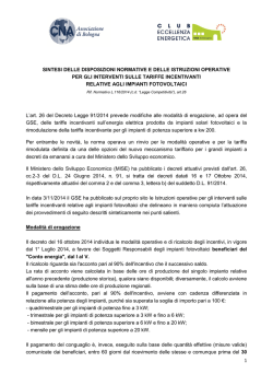 Sintesi delle disposizioni per la rimodulazione e l - CNA