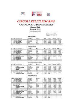 CIRCOLI VELICI PISORNO