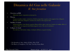 Dinamica del gas – AA 2013-14 – part 2