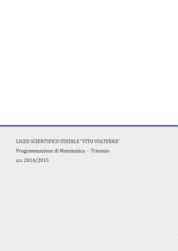2014-15 linee programmatiche matematica triennio