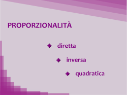 PROPORZIONALIT&Agrave;