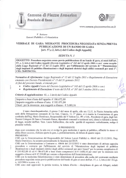 Fres[neF* dB $*ffims - Comune di Piazza Armerina