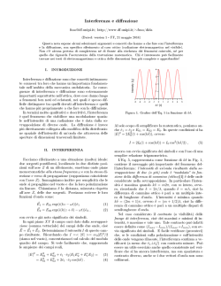 Interferenza e diffrazione