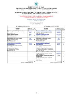 Manifesto LM-29 Elettronica a.a. 2014-15 rev - DEE