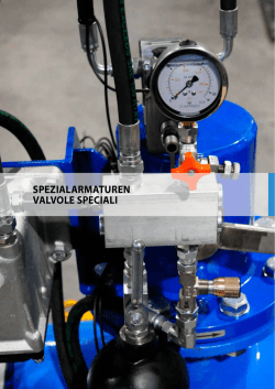 spezialarmaturen valvole speciali - bei TechnoAlpin &bdquo;water solutions&ldquo;