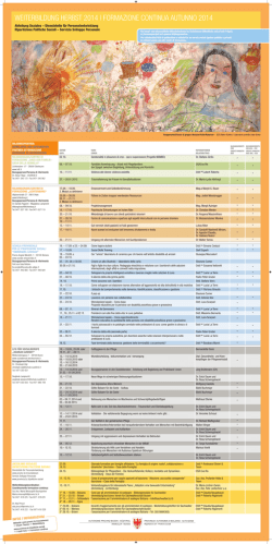 formazione continua autunno 2014