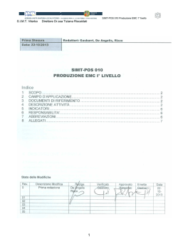 SIMT-POS 010 Produzione EMC 1 livello