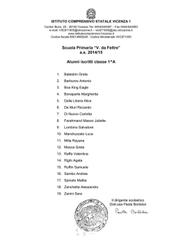 V. da Feltre - istituto comprensivo 1 vicenza