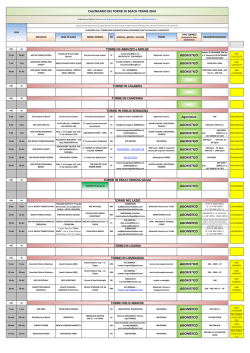 2014 CAL BEACH - Federazione Italiana Tennis
