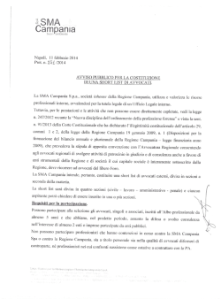 Avviso short list avvocati