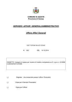 SERVIZIO - Comune di Azzate