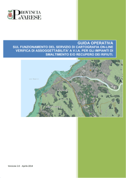 GUIDA OPERATIVA - Cartografia Provincia di Varese