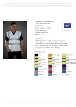 Gilet Hi-Vis 2 Band and Brace Codice articolo: 433.77 Marca