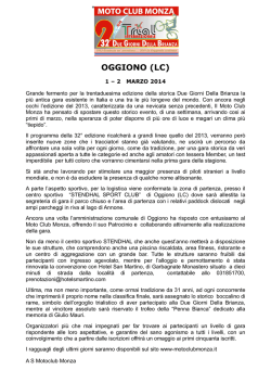 OGGIONO (LC) - Moto Club Monza