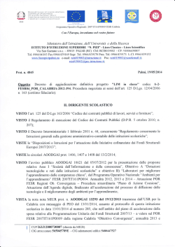 Decreto aggiudicazione definitiva LIM IN CLASSE.