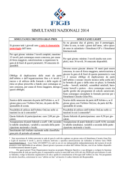 Simultanei GrandPrix - Federazione Italiana Gioco Bridge