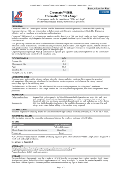 ChromaticTM ESBL ChromaticTM ESBL+AmpC - Biotech-IgG