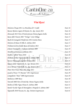 Carta dei Vini
